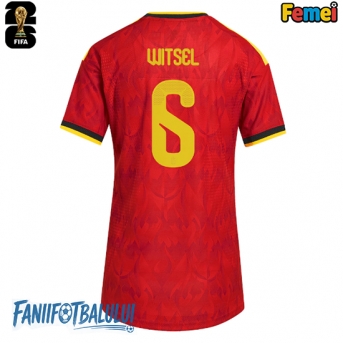 Belgia Axel Witsel #6 Echipament de Fotbal Replică Mondial 2026 Femei Acasa